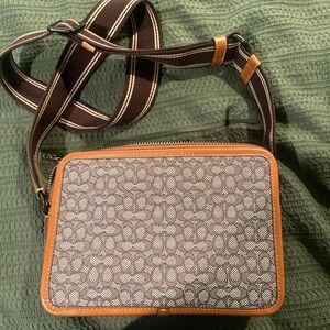 Coach Brown Patterned Crossbody Bag